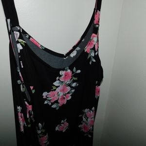 Flowy black floral camisole